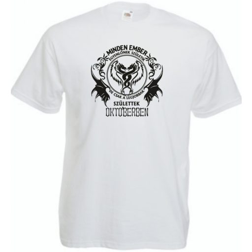 Minden ember egyenlőnek születik - Október férfi rövid ujjú póló