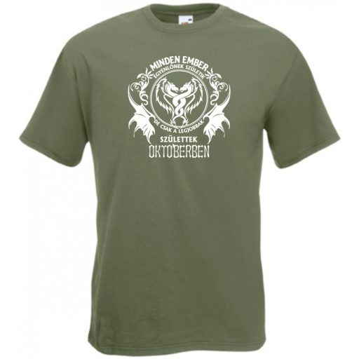 Minden ember egyenlőnek születik - Október férfi rövid ujjú póló