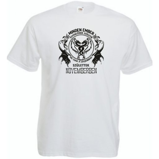 Minden ember egyenlőnek születik - November férfi rövid ujjú póló