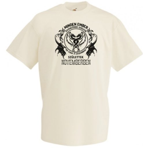 Minden ember egyenlőnek születik - November férfi rövid ujjú póló