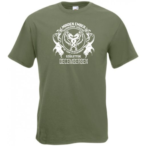 Minden ember egyenlőnek születik - December férfi rövid ujjú póló