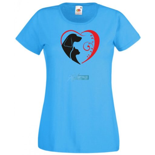 Állatbarát női rövid ujjú póló