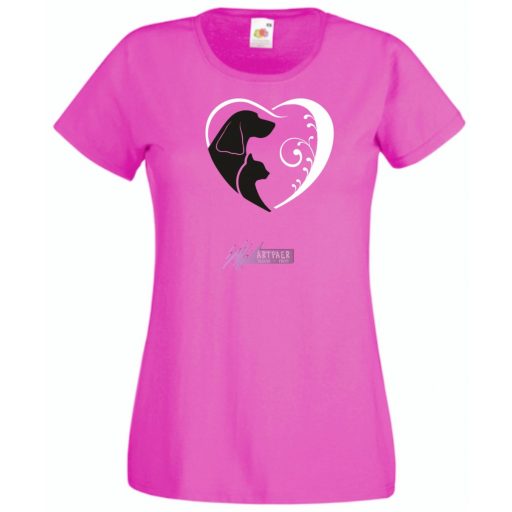 Állatbarát női rövid ujjú póló