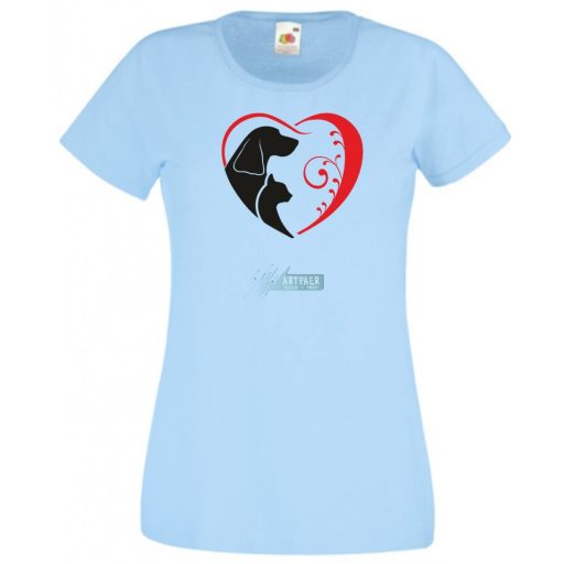 Állatbarát női rövid ujjú póló