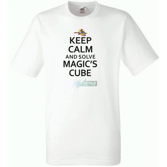 Nyugi és old meg a Rubik mágus kockáját gyerek rövid ujjú póló