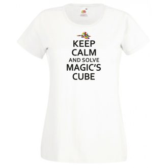   Nyugi és old meg a Rubik mágus kockáját női rövid ujjú póló