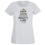 Nyugi és old meg a Rubik mágus kockáját női rövid ujjú póló
