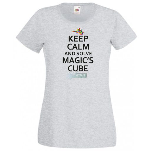 Nyugi és old meg a Rubik mágus kockáját női rövid ujjú póló