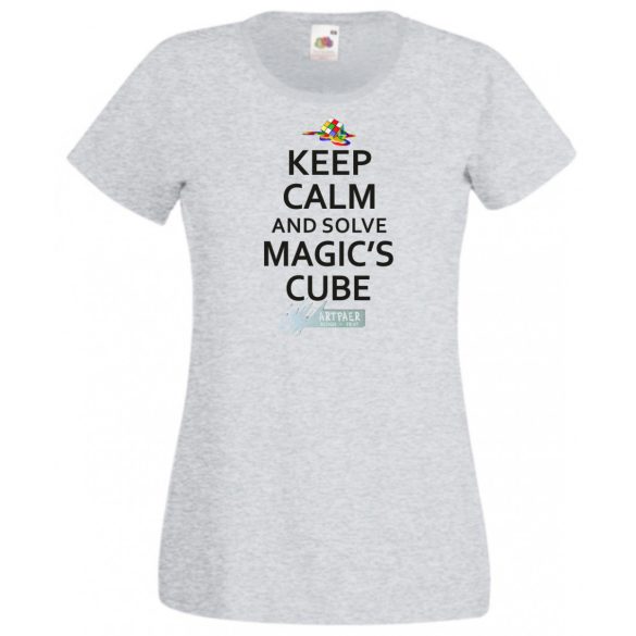 Nyugi és old meg a Rubik mágus kockáját női rövid ujjú póló
