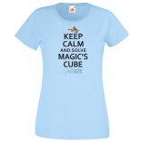 Nyugi és old meg a Rubik mágus kockáját női rövid ujjú póló