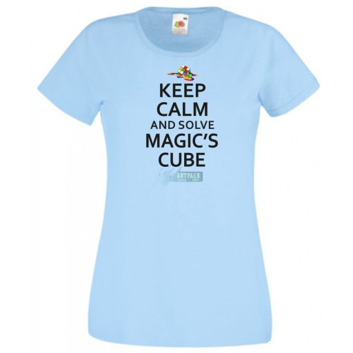 Nyugi és old meg a Rubik mágus kockáját női rövid ujjú póló