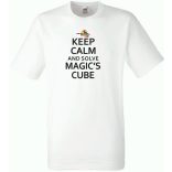 Nyugi és old meg a Rubik mágus kockáját férfi rövid ujjú póló