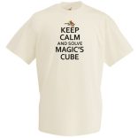 Nyugi és old meg a Rubik mágus kockáját férfi rövid ujjú póló