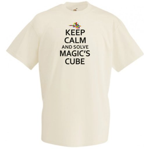 Nyugi és old meg a Rubik mágus kockáját férfi rövid ujjú póló