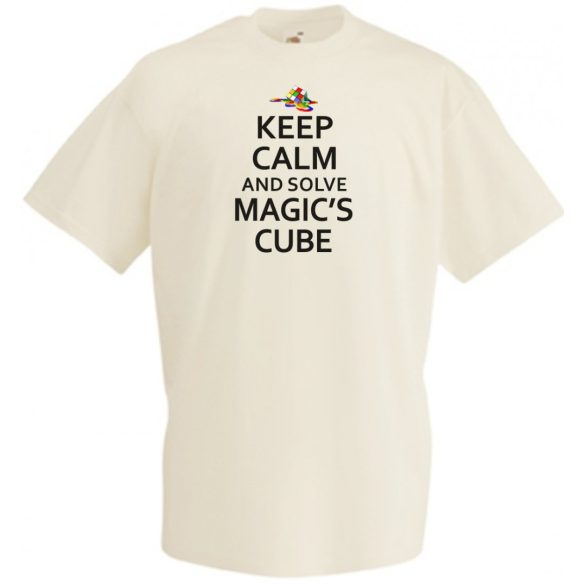 Nyugi és old meg a Rubik mágus kockáját férfi rövid ujjú póló