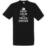 Keep Calm Truck Driver férfi rövid ujjú póló