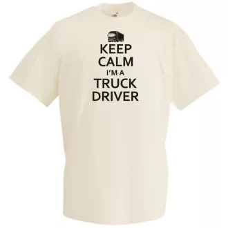 Keep Calm Truck Driver férfi rövid ujjú póló