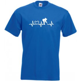 Eat Sleep és EKG mintás férfi póló