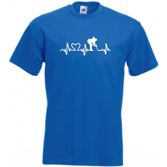 I Love Hoki EKG férfi rövid ujjú póló