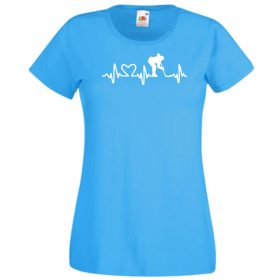 Eat Sleep és EKG mintás női póló