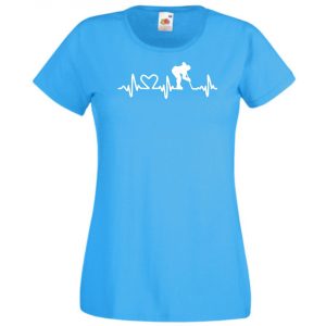 I Love Hoki EKG női rövid ujjú póló