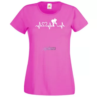 I Love Hoki EKG női rövid ujjú póló