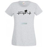 I Love Hoki EKG női rövid ujjú póló