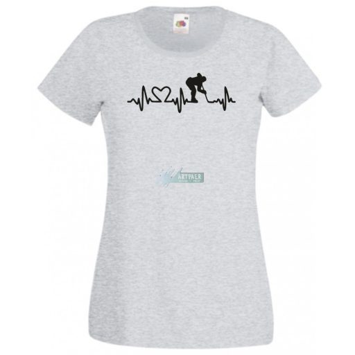 I Love Hoki EKG női rövid ujjú póló