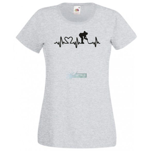 I Love Hoki EKG női rövid ujjú póló