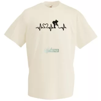 I Love Hoki EKG férfi rövid ujjú póló