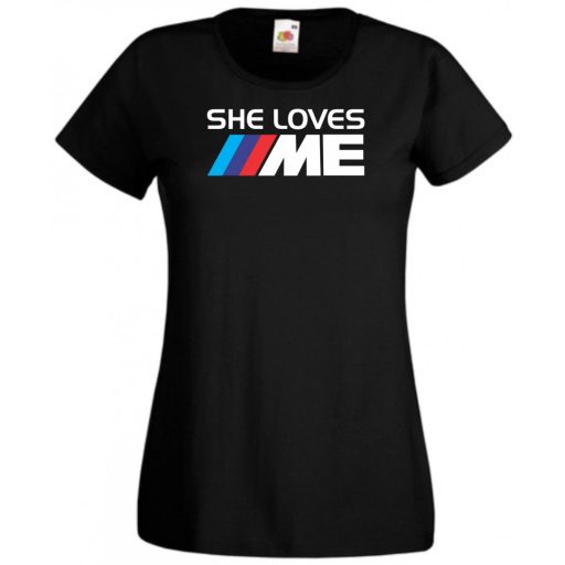 Szeret engem - Auto fan női rövid ujjú póló