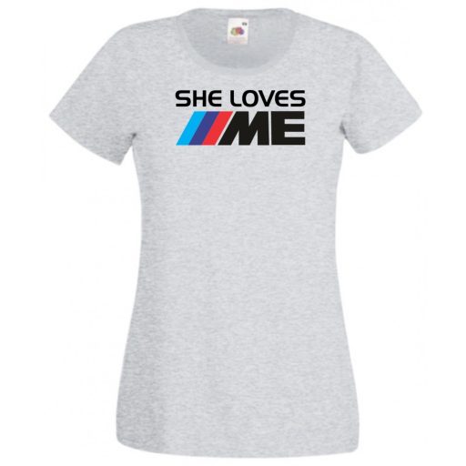 Szeret engem - Auto fan női rövid ujjú póló