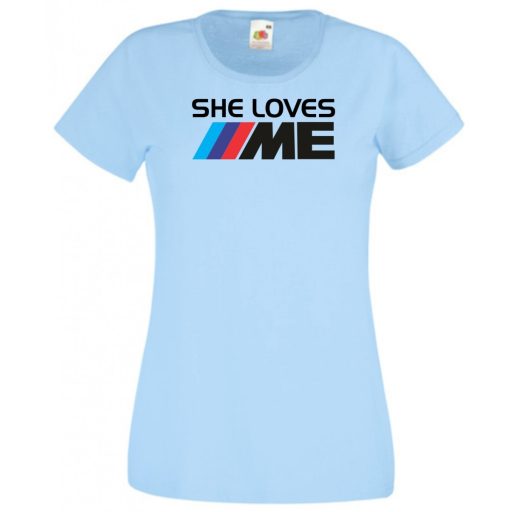 Szeret engem - Auto fan női rövid ujjú póló