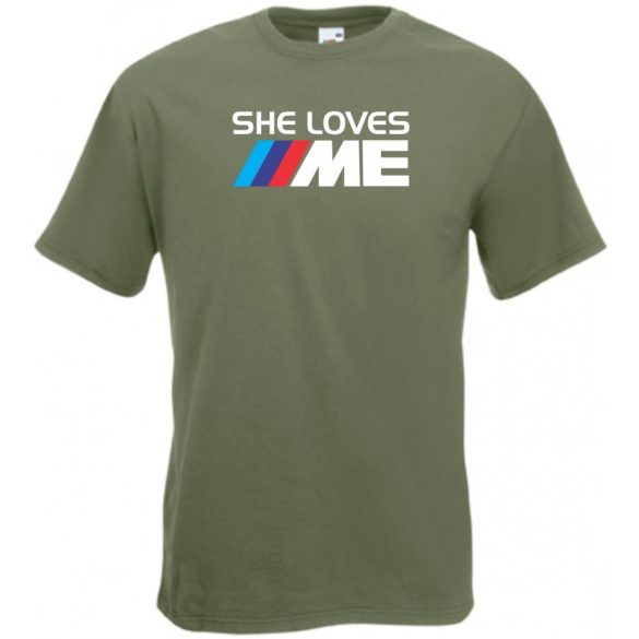 Szeret engem - Auto fan férfi rövid ujjú póló