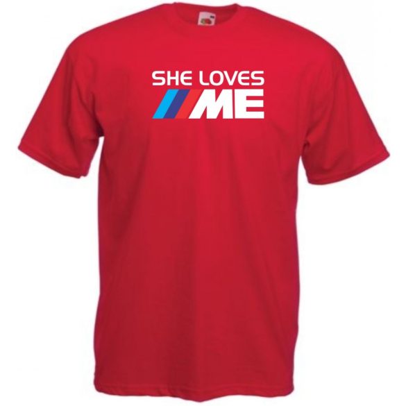 Szeret engem - Auto fan férfi rövid ujjú póló