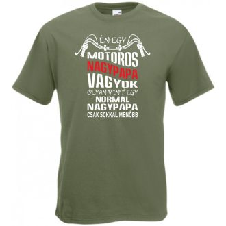 Motoros Nagypapa férfi rövid ujjú póló