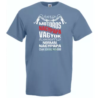 Motoros Nagypapa férfi rövid ujjú póló