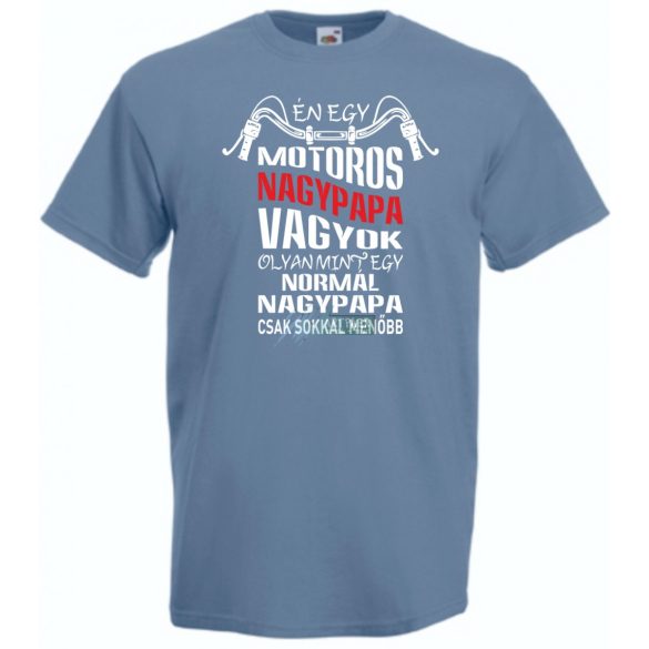 Motoros Nagypapa férfi rövid ujjú póló