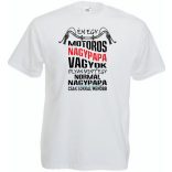 Motoros Nagypapa férfi rövid ujjú póló