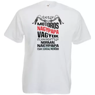 Motoros Nagypapa férfi rövid ujjú póló