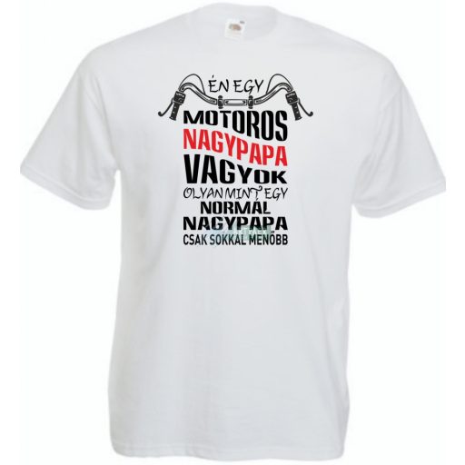Motoros Nagypapa férfi rövid ujjú póló
