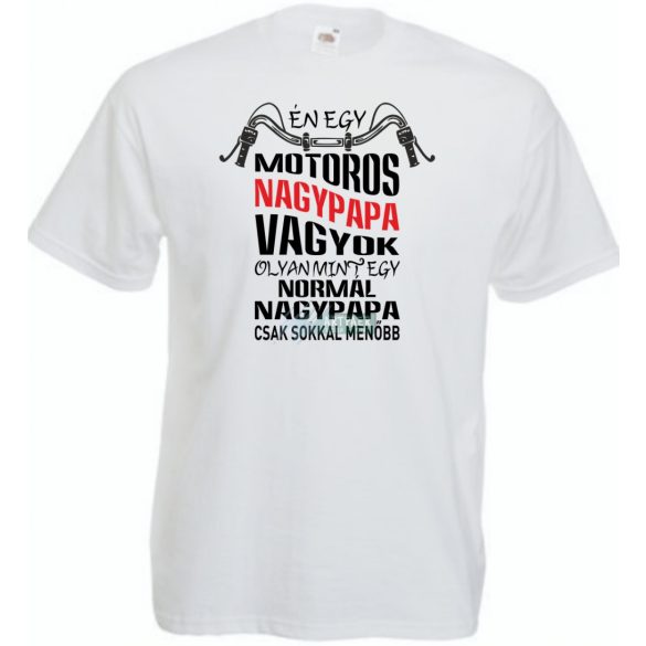 Motoros Nagypapa férfi rövid ujjú póló