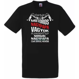 Motoros Nagypapa férfi rövid ujjú póló