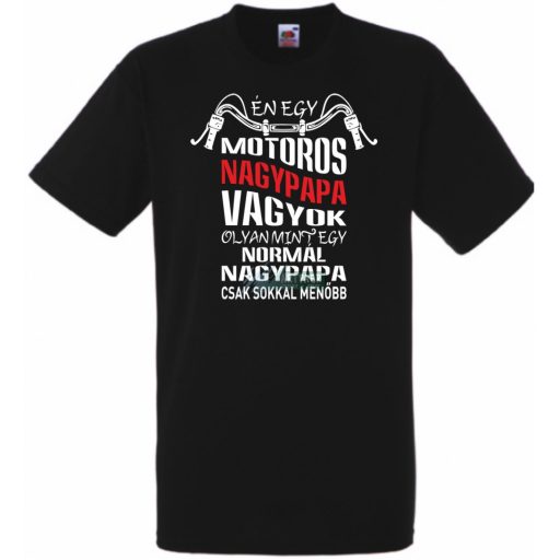 Motoros Nagypapa férfi rövid ujjú póló