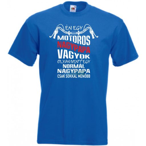Motoros Nagypapa férfi rövid ujjú póló