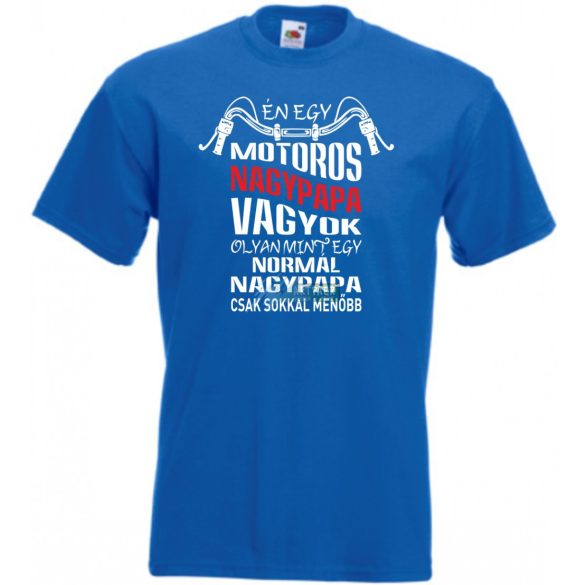 Motoros Nagypapa férfi rövid ujjú póló
