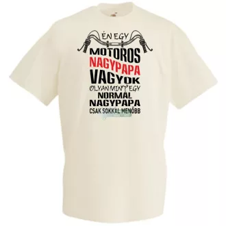 Motoros Nagypapa férfi rövid ujjú póló