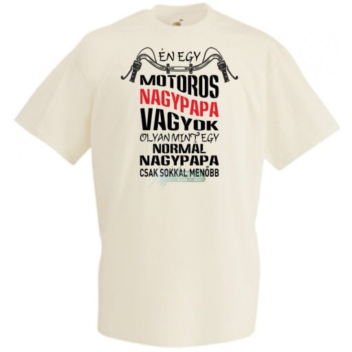 Motoros Nagypapa férfi rövid ujjú póló