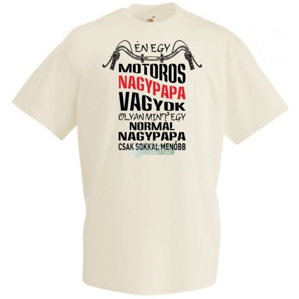 Motoros Nagypapa férfi rövid ujjú póló