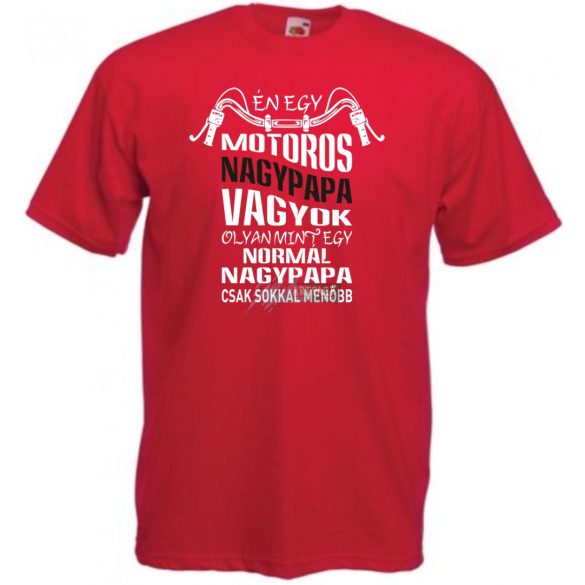 Motoros Nagypapa férfi rövid ujjú póló